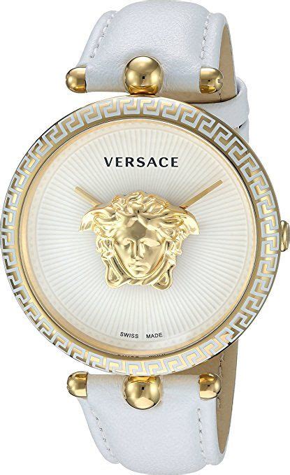 versace palazzo empire white|Versace Women's Palazzo Empire Quartz Analog White Leather .